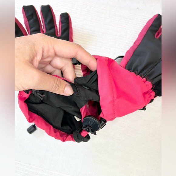 BURTON Dry Ride Gloves Snowboard Ski in Pink Youth Kids Girls X-Large - Picture 11 of 13